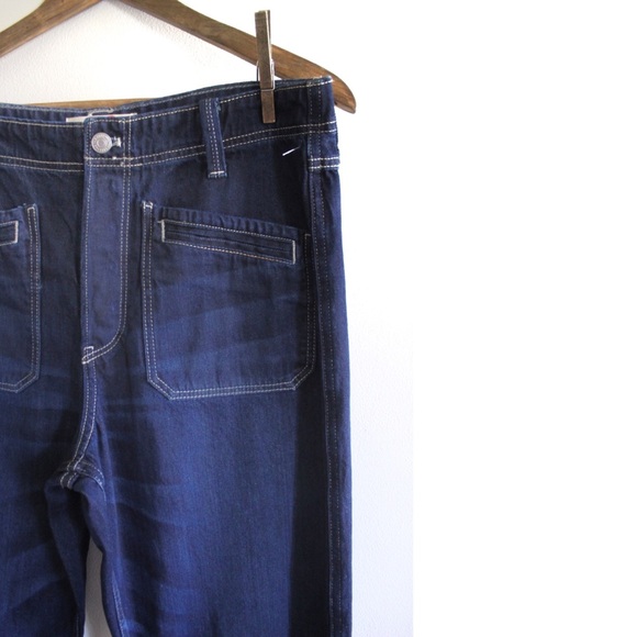 We the Free Free People NWOT Wide Leg Dark Wash Jeans 28 6 - Picture 4 of 9